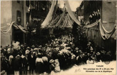 Tarare - Fete Gymnique - 1912 - Decoration Rue de la Republique -
																					69170 Tarare
																			
