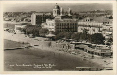Saint Raphael Boulevard Felix Martin et Plage du Veillat France