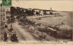 Saint Raphael vue sur le Boulevard Felix Martin et Kiosque France