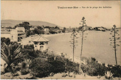 Toulon vue de la plage des Sablettes France à Toulon