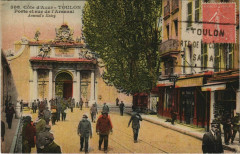 Toulon Porte et rue del'Arsenal France à Toulon
