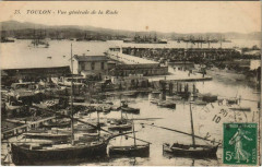 Toulon vue generale de la Rade France à Toulon
