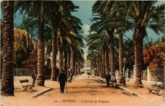 Provence Var Hyeres L'Avenue de Belgique à Hyères