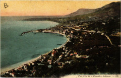 Menton et Garavan Vue prise de la Frontiere Italienne à Menton