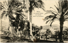 Nice- Jardin Public,Le Casino entre les Palmiers France à Nice