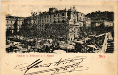 Nice - Place de la Prefecture et le Marché à Nice