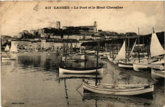 Cannes - Le Port et le Mont Chevalier à Cannes