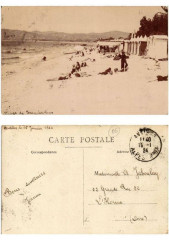 Plage de Juan-les-Pins carte photo