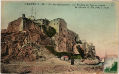 Cannes - Ile Ste-Marguerite - Les Rochers du Fort et Prison à Cannes
