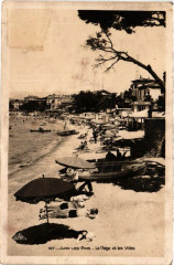 Juan-les-Pins - La Plage et les Villes -
													06 Alpes Maritimes
												