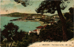 Beaulieu - Vue a travers les Pins -
													06 Alpes Maritimes
												