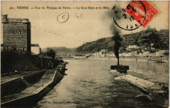 Vienne - Tour de Philippe de Valois - Le Quai Pajot et la Batie à Vienne