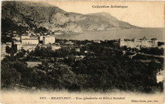 Collection Artistique - Beaulieu - Vue générale et Hotel Bristol -
													06 Alpes Maritimes
												
