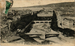 Nice - Vue générale. Les Quais à Nice