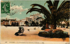 Cannes - La Promenade de la Croisette et le Casino à Cannes