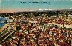 Nice - Vue générale prise du Chateau à Nice