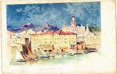 Menton E. Lessieux, pinx à Menton