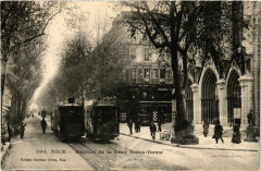 Nice avenue de la gare Norte-Dame à Nice