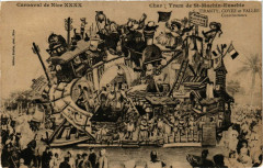 Carnaval de Nice Xxxx Char Tram de St-Marchin-Eusebie à Nice