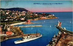 Nice - L'Entrée du Port et le Mont-Boron à Nice