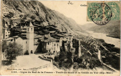 Carte postale ancienne Touët-de-Beuil et la Vallée du Var
                                                                     à Touët-sur-Var
                                