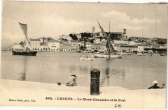 Cannes Le Mont Chevalier et le Port à Cannes