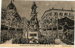 Nice - Inaugration du monument gambetta à Nice
