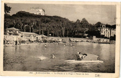 Juan-les-Pins - La pinede et la plage -
													06 Alpes Maritimes
												
