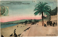 Cannes - Plage et Promenade du Midi à Cannes
