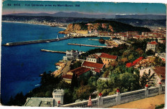 Nice - Vue générale pris du mont boron à Nice
