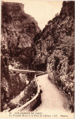 Les Gorges du Loup - La nouvelle route et le pont de l'abime