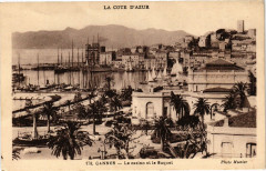 La Cote d'Azur - Cannes - Le casino et le Suquet à Cannes