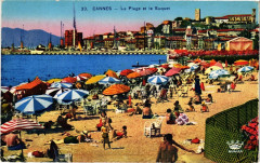 Cannes - La Plage et le Suquet à Cannes