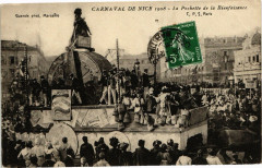 Carnaval de Nice 1908 - La Pochette de la Bienfaisance à Nice