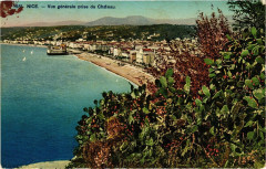 Nice - Vue générale prise du Chateau à Nice