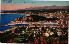 Nice - Vue générale prise du Mont-Boron à Nice