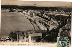 Nice et la Baie des Anges - Vue prise du Chateau à Nice