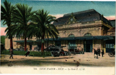 Cote-d'Azur - Nice - La Gare à Nice