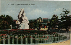 Nice - Jardin Public - Statue de la Poésie à Nice