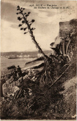 Nice - Vue prise des Rochers du Chateau à Nice