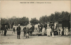Travaux du Genie - Embarquement des Chevaux