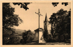 Notre-Dame-du-Laus - Croix de Jérusalem et Clocher... -
													05 Hautes Alpes
												
