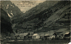 Vallée du Queyras - Route du Col Izouard - Le Coin - Au fond, ...