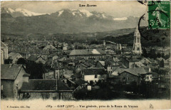 Les-Alpes - Gap (735 m) - Vue générale, prise de la Route de Veynes à Gap