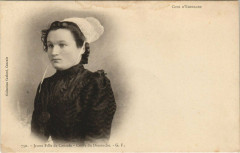 Jeune Fille de Cancale - Coiffe du Dimanche