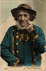 Type de Vieillard Breton - Costumes Bretons - Folklore