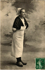 Concerneau- Une Sardiniere en Costume de Travail France