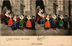 Plougastel et ses Mariages Sortie des Mariés
