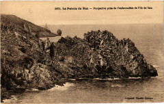 La Pointe du Raz - perspective prise de l'embarcadere de l'Ile