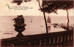Beg-Meil (Finistere) - La Mer vue de la terrasse du Grand Hotel -
													29 Finistère
												